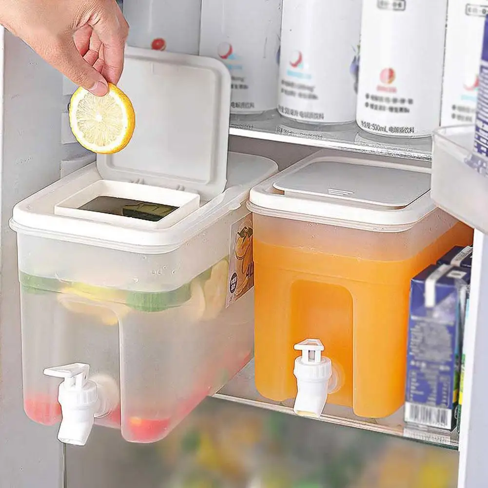 

Кувшин для воды на 4 л с краном, дозатор сока с краном, посуда для напитков в холодильнике, емкость для холодной кухни, чайник, кувшин для бара,...