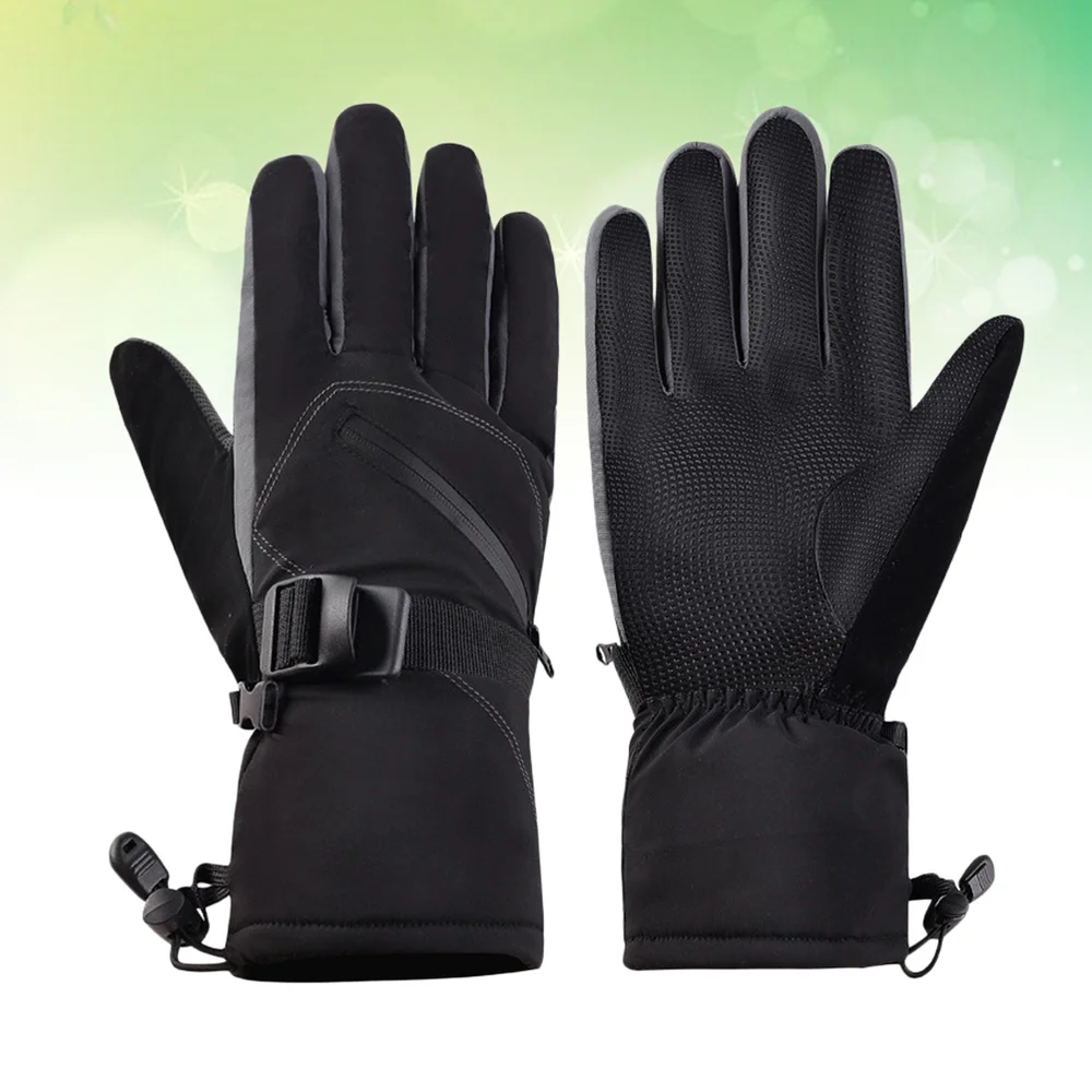 

1 Pair of Outdoor Winter Thicken Warm Sport Anti-slip for Hiking Camping Cycling - Size (Black)