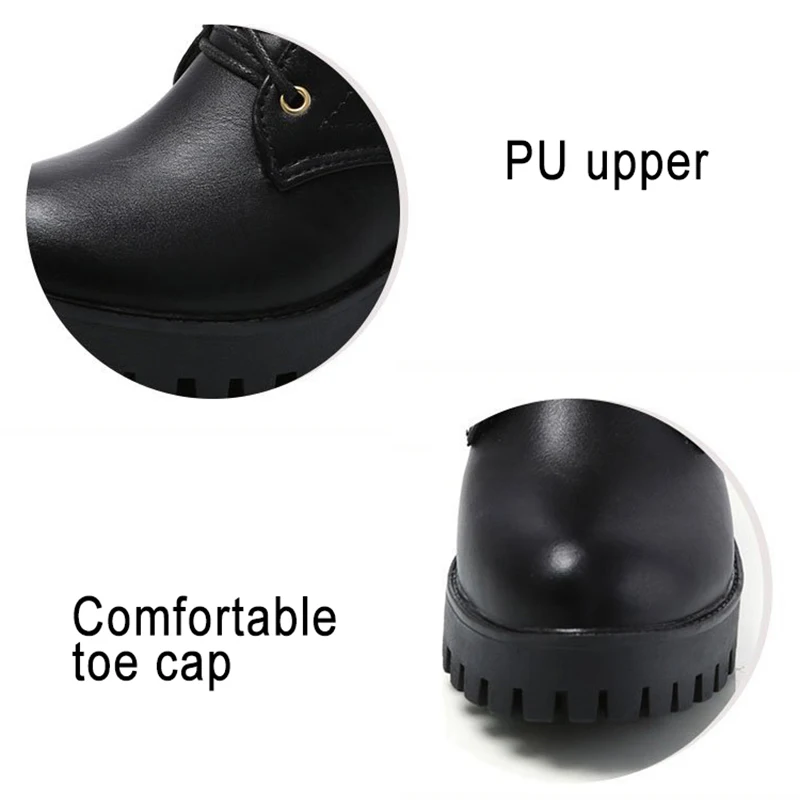 Новые женские ботинки зимняя обувь на толстом каблуке платформе ботильоны с