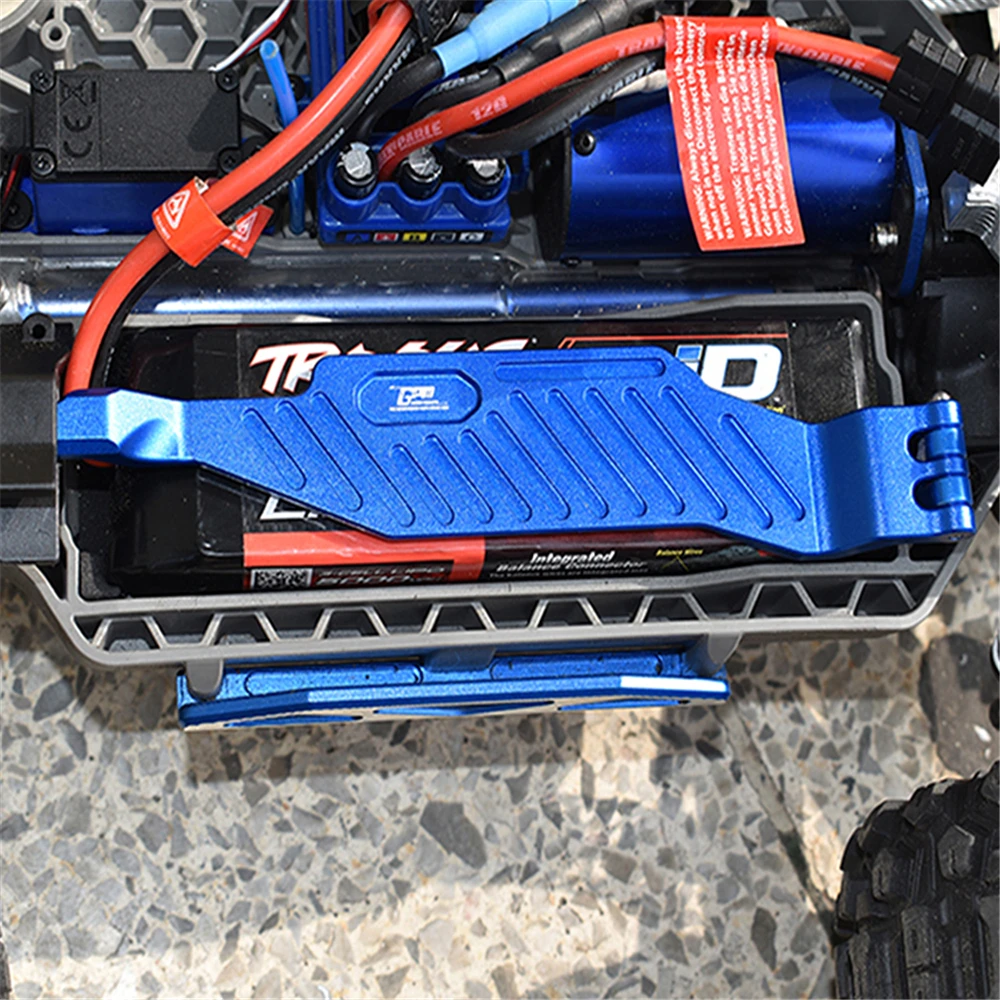 

Алюминий Батарея прижимной пластины w/охлаждающая решетка для 1/10 TRAXXAS 4WD HOSS 4X4 VXL 3S-90076-4 RC модификация автомобиля Наборы