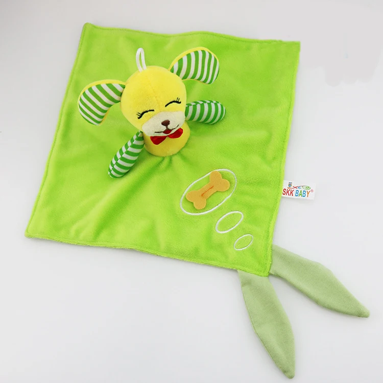 

Baby Toys Stuffed Rattles Soft Towel Children Educational Stroller Toys Doll Animal Comforting Towels