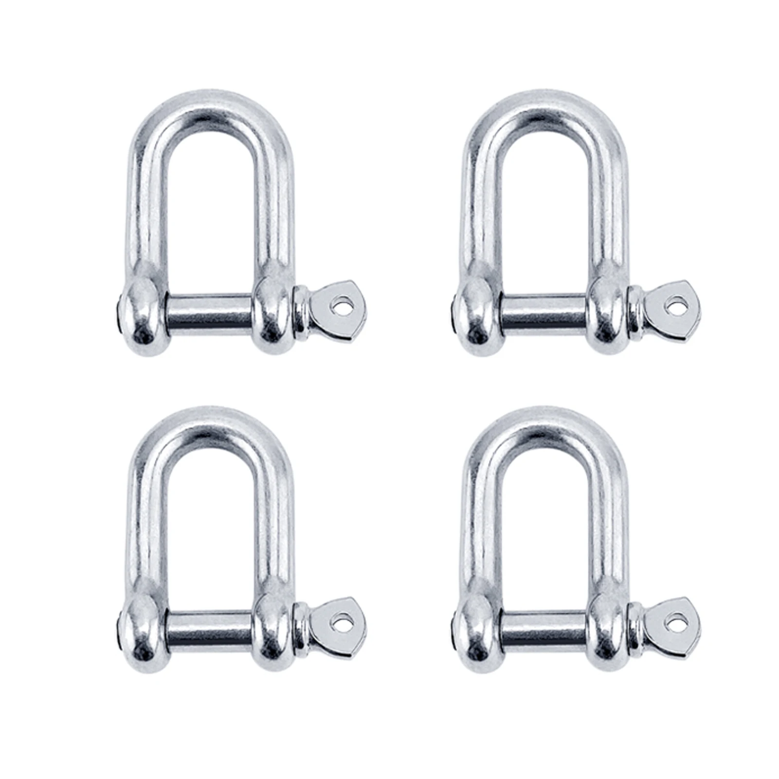 

4 шт., D-образные скобы из нержавеющей стали