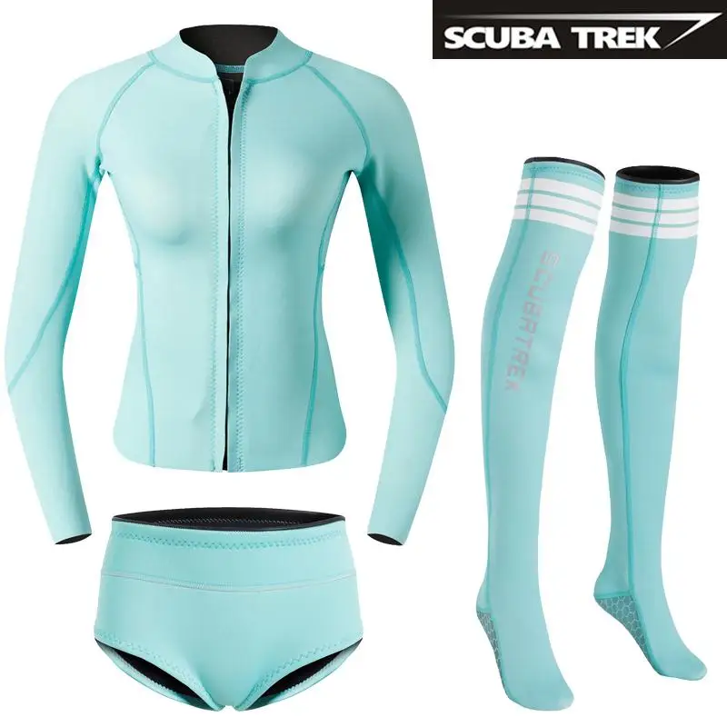 Premium Yamamoto Neoprene Wetsuits Women's Long Sleeve Top shorts and socks | Спорт и развлечения