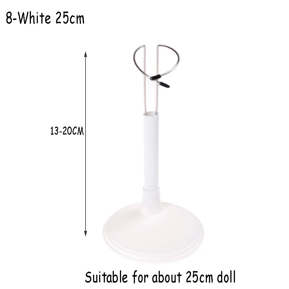 

Cute Adjustable Metal White/Black Doll Dummy Puppet Wrist Stand Holder Bracket Support Dollhouse Accessory Toy Display Kid Gift