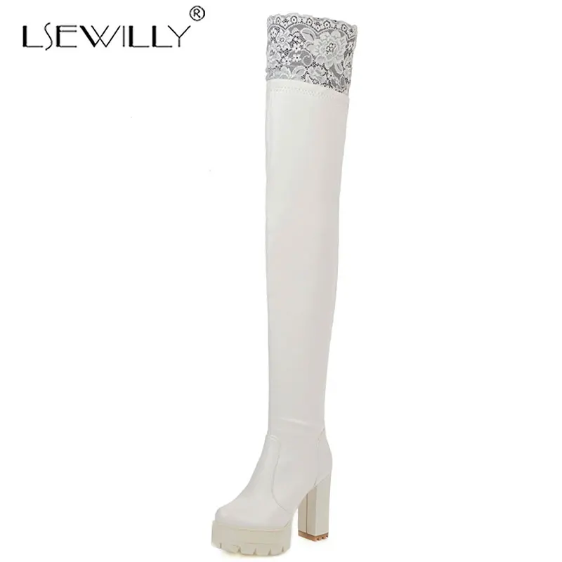Lsewilly/женские сапоги до бедра на шнуровке Высокие В рыцарском стиле для верховой