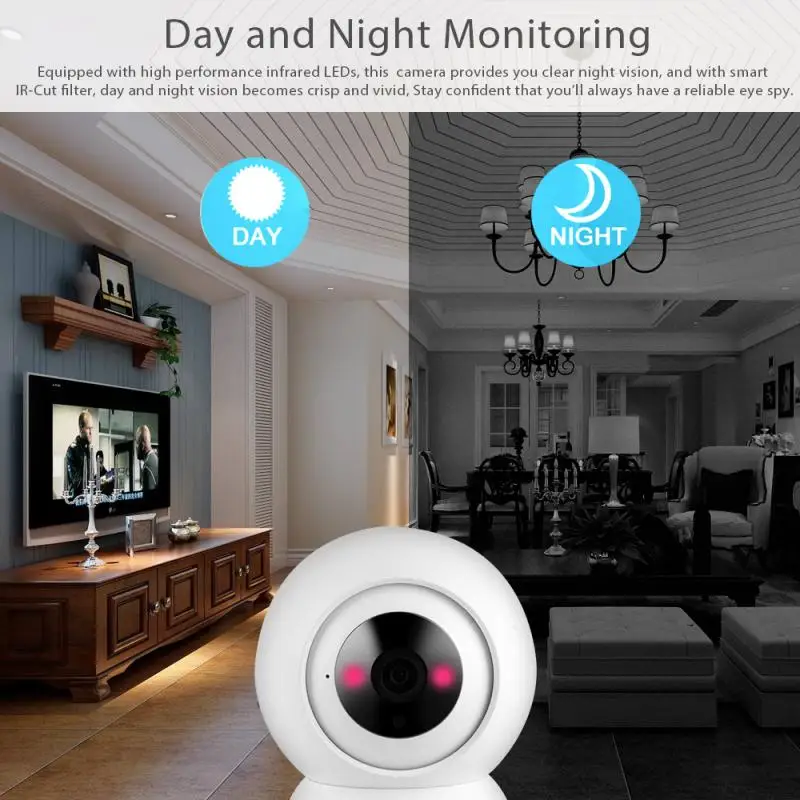 

For Tuya Smart Life 1080P IP Camera 2MP Wireless WiFi Camera Security Surveillance Camera Work With Alexa Google Home