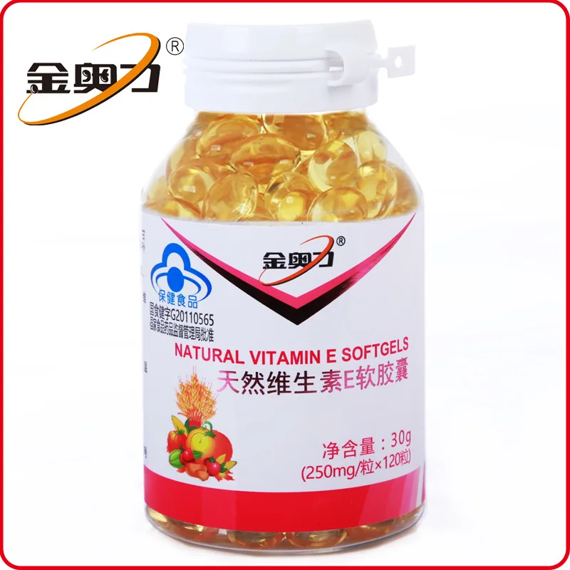 

Jinaoli Brand Vitamin E Soft Capsule 120 Tablets VE Vitamin E Women's Health Care Product 24 Months Original Cfda