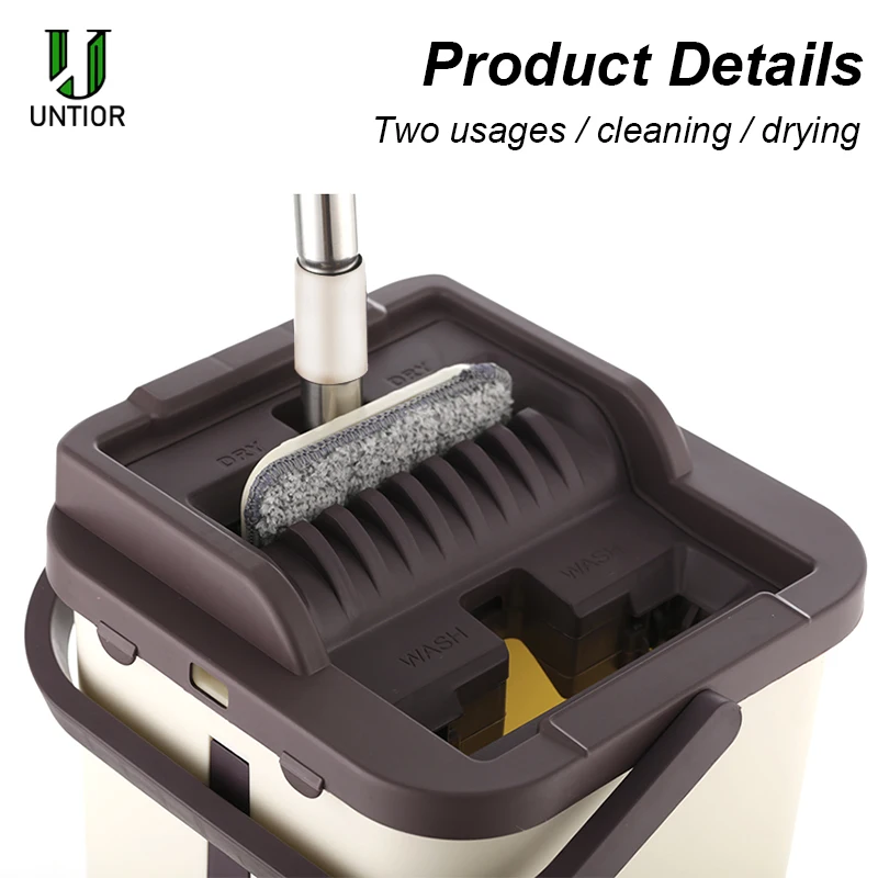 Швабра с автоматическим вращением UNTIOR Magic избегайте мытья рук ультратонкая