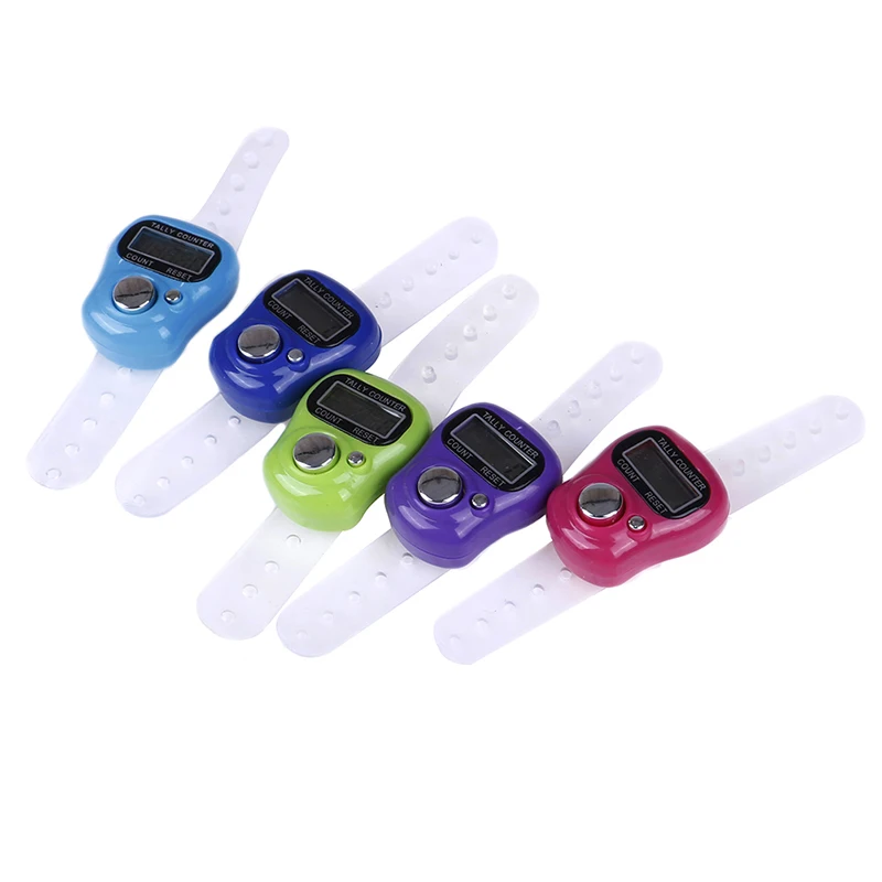 

Sewing Knitting Ring LCD Electronic Stitch Marker Manual Thumb Counter Row Finger Counter Sewing Tools Accessory