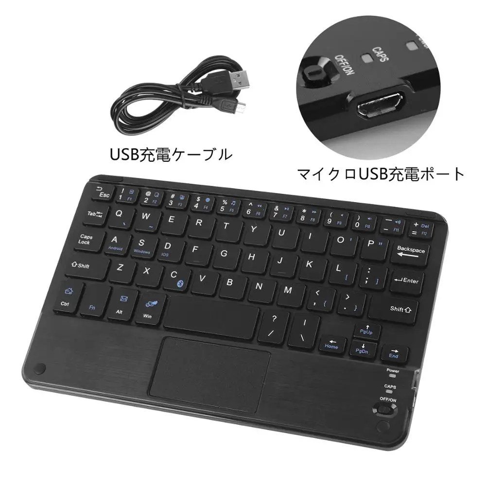 bluetooth keyboard mini wireless keyboard rechargeable bt 5 0 touch keypad ultra thin ergonomic keybord with 59 keycaps for pc free global shipping