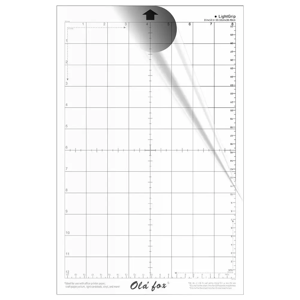 3 шт. сменный коврик для резки прозрачный клейкий с измерительной сеткой 8 на 12