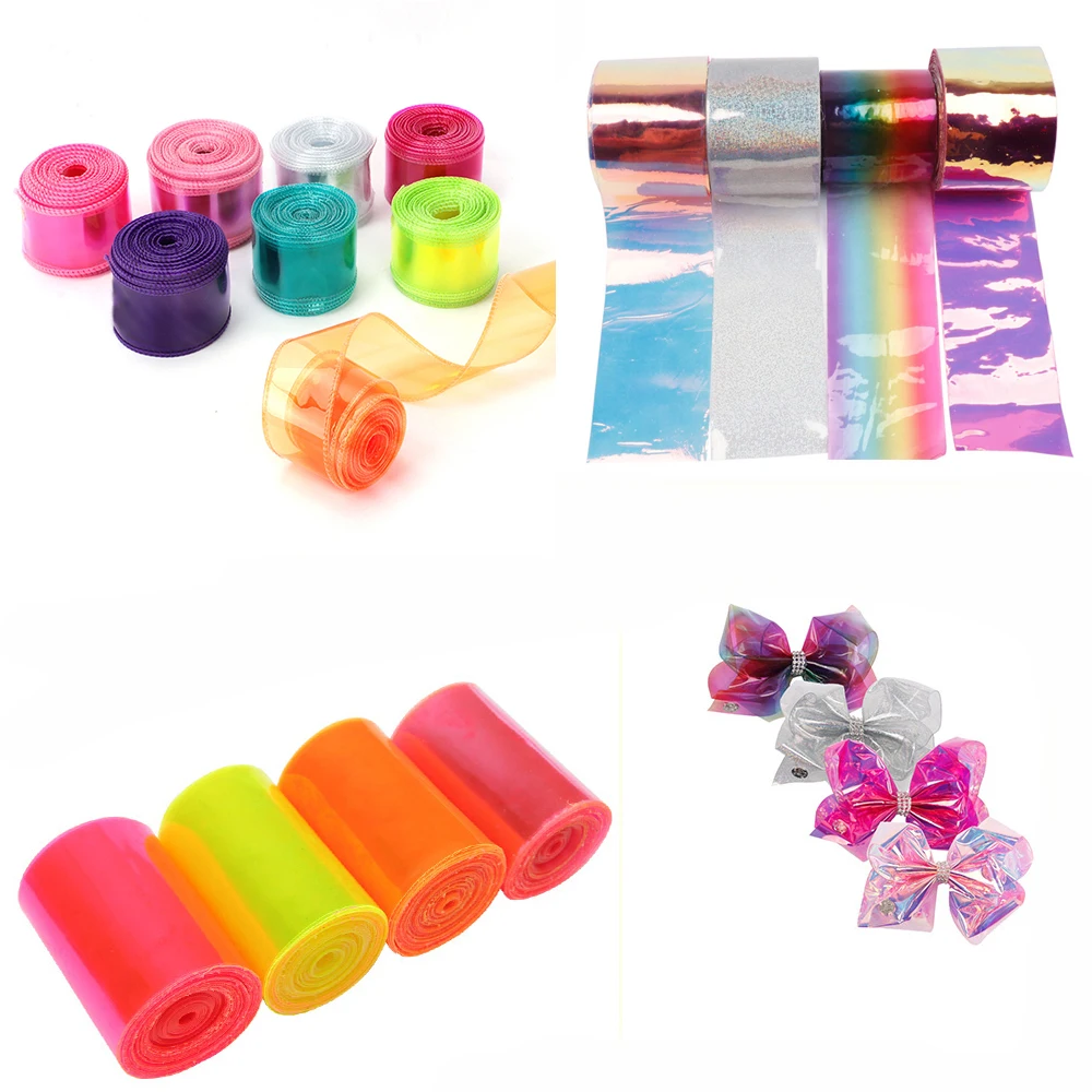 2 года в упаковке прозрачные ленты Радужная Желейная Лента лазерная ткань лента
