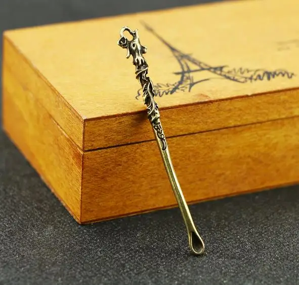 Длинная металлическая ложка для курения табака в бутылке | Дом и сад