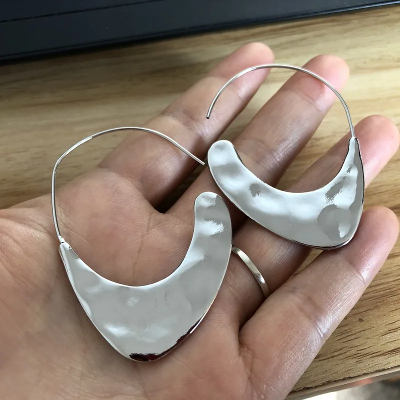 F.J4Z Горячая Серьги-кольца из металла для женщин брендовый дизайн глянцевый