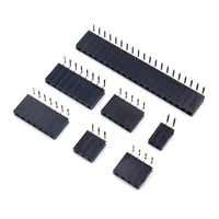 10 pieceslot 2 54mm single row female right angle pin header socket 123456789102040pin connector for arduino