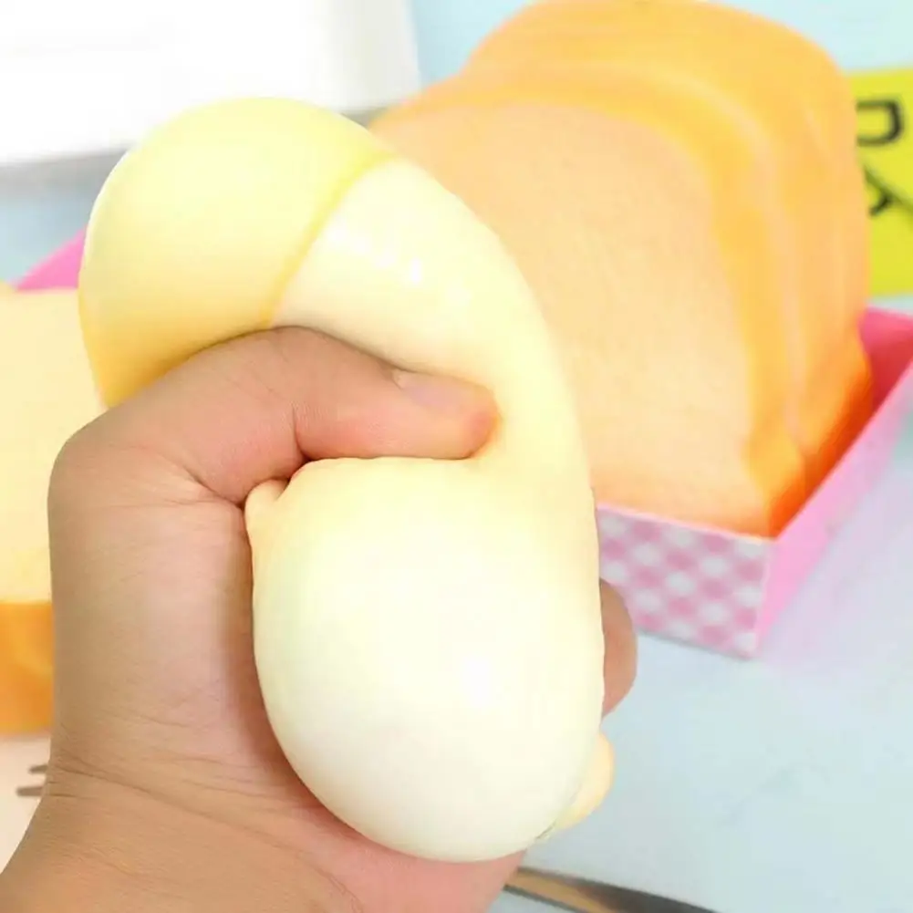 

Kids Squeeze Toy High Imitation Stress Relieving High Elasticity Decompression Bread Fidget Toys Stress Kids Adult Relief Toy