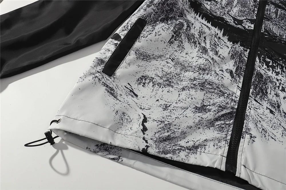 Линдси сидер Для мужчин в стиле хип-хоп куртка уличная Ретро Винтаж снежные горы