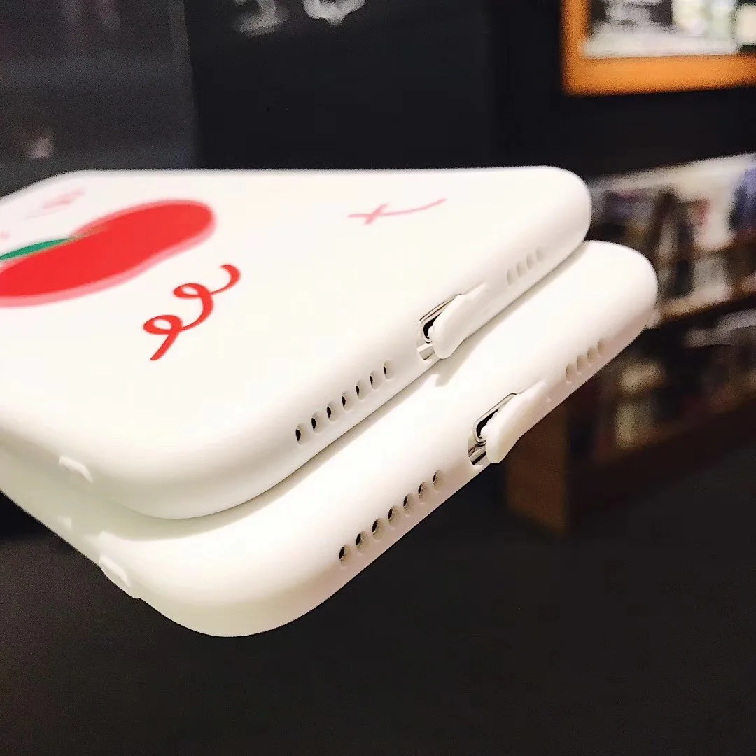 INS Корея Лето милый фруктовый Забавный чехол для телефона iPhone Xs MAX XR X 6 6s 7 8 plus