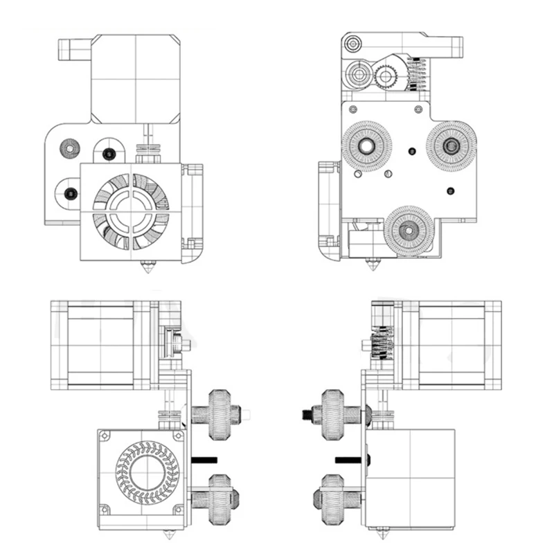 

3D Printer Accessories CR10 Upgrade Short-Range Drive Feed Belt with Full Set of Hot-End Red Extruder
