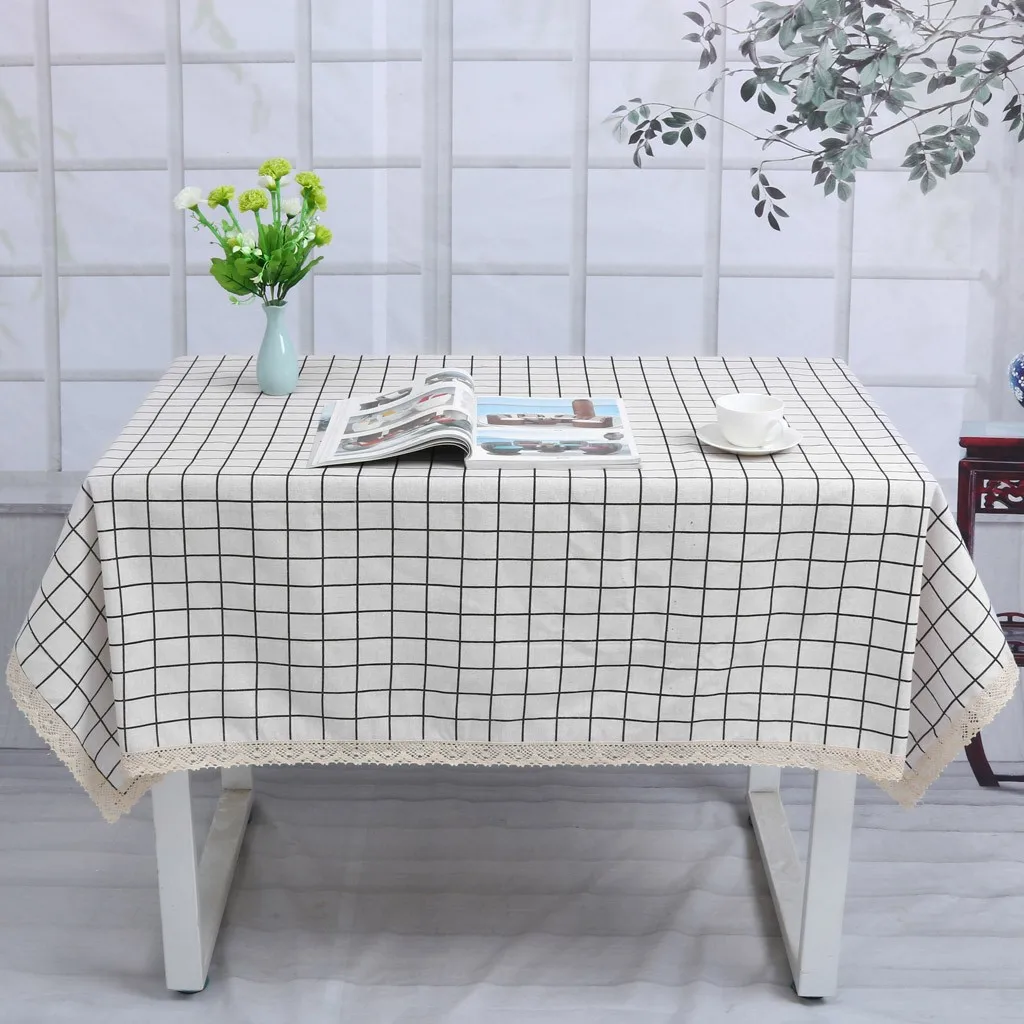 Скатерть с геометрическим принтом ананаса тканая скатерть для сада столовая