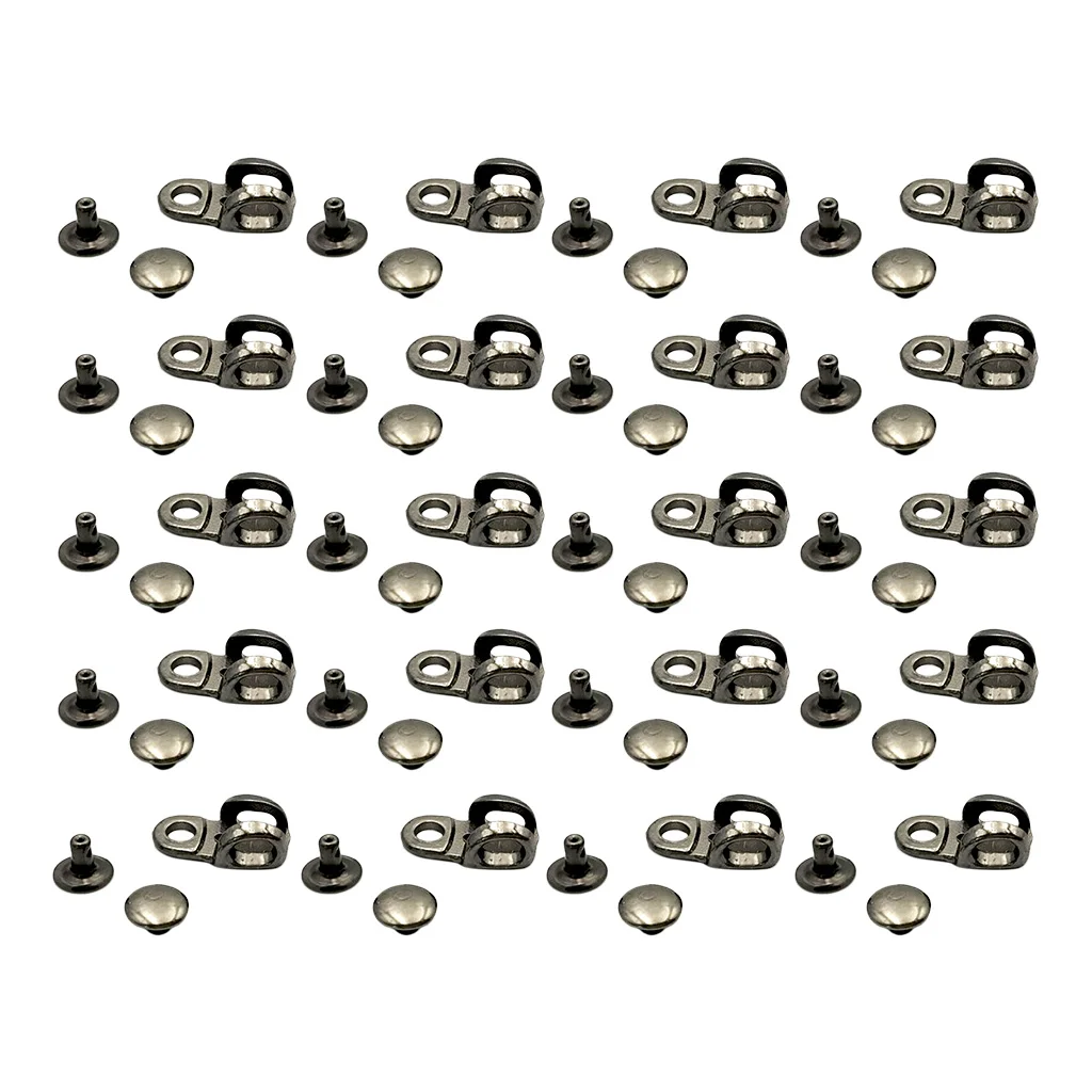 20 Pcs/Lot Shoe Lace Hooks Shoe Repair Accessory Boot Hooks Lace Fittings With Rivets for Repair/Camp/Hike/Climb Accessories