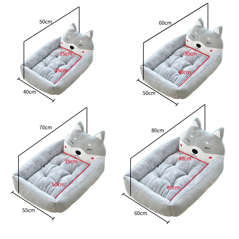 Коврик для собаки в виде животных мультяшных лежак мягкая кровать домашних