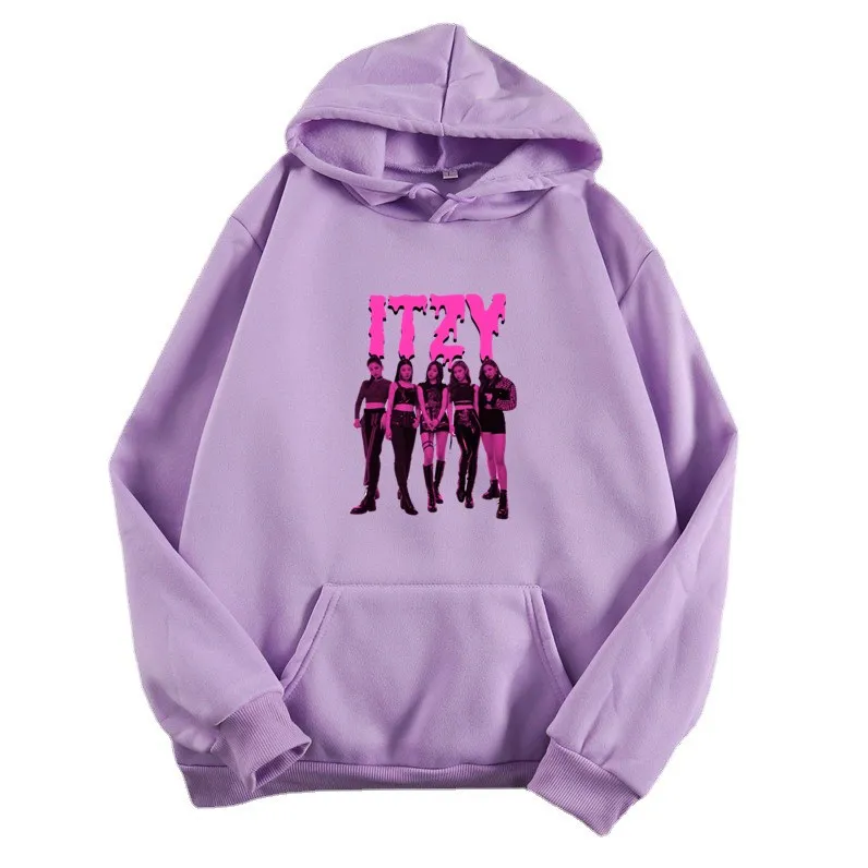 

ITZY Women Hoodies Cartoons Sweater Fashion Sweatshirt Fashion Hoodie For Teens Women Harajuku Hoody Dropshipping