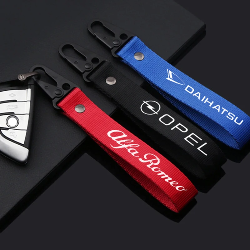 

Car Badge Nylon Keychain Key Ring For Volkswagen VW Golf 4 5 6 7 GTI Tiguan Scirocco Passat B5 B6 B7 CC Beetle MG Other Model