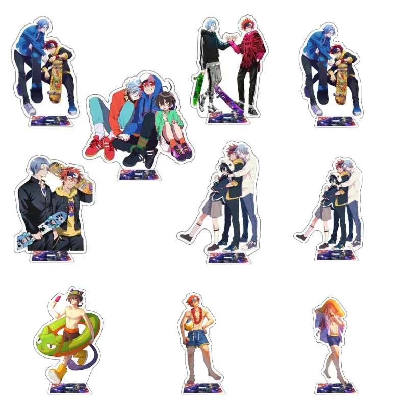 

2021 Hot Anime Sk Eight Sk8 The Infinity Sk∞ New Stle Acrylic Stand Model Plate Desktop Decor Miya Reki Langa Joe Cosplay Gift