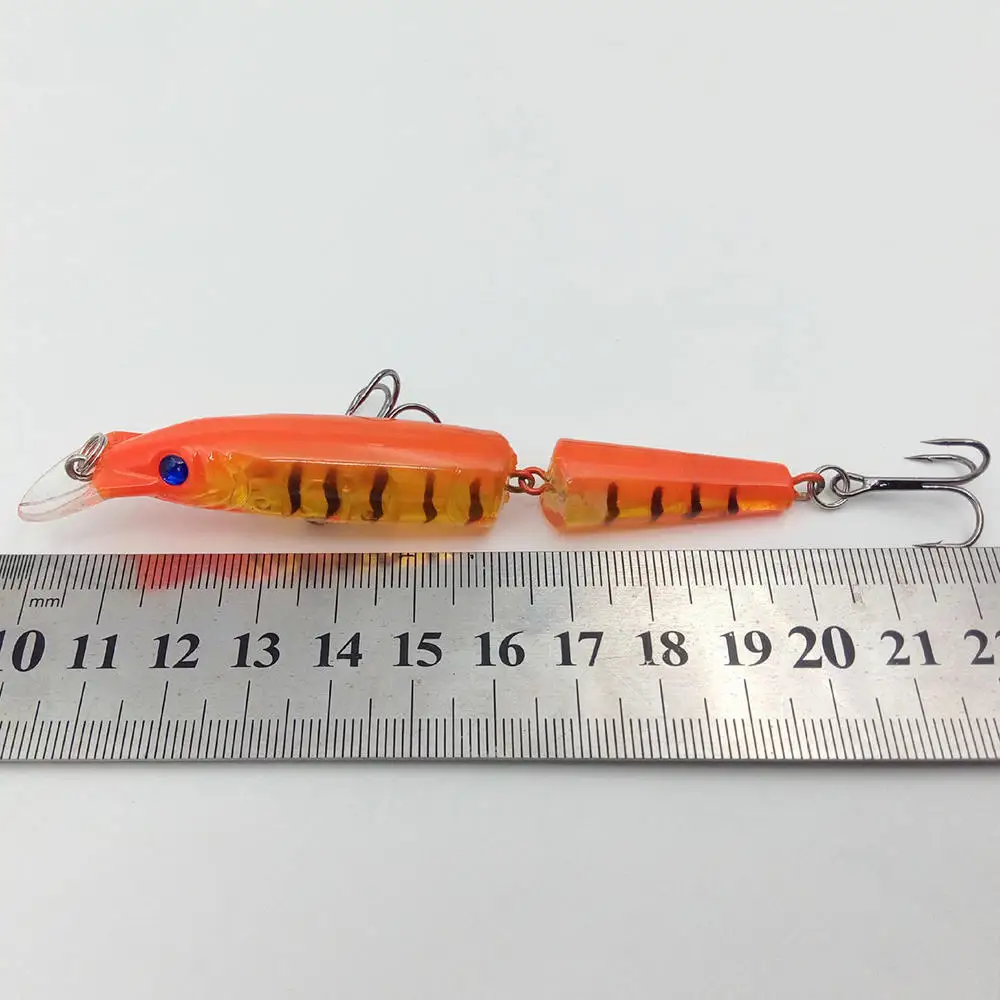 

5pcs Minnow Fishing Lure 10cm/9.5g Floating Artificial Hard Bait Bass Wobblers Lures Crankbait Pike Treble Hooks Tackle