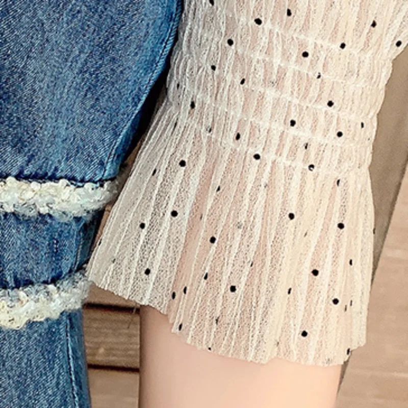 

High Quality Elegant Preppy Style Women Patchwork Dress Trendy Button V-neck Puff Sleeve Short Robe 2021 Summer Vestido De Mujer