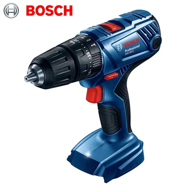 

Bosch Cordless Electric Drill Driver 18V Impact Driver LED light Drill Combo Kit for Drilling Wood Metal and Plastic GSB180-LI