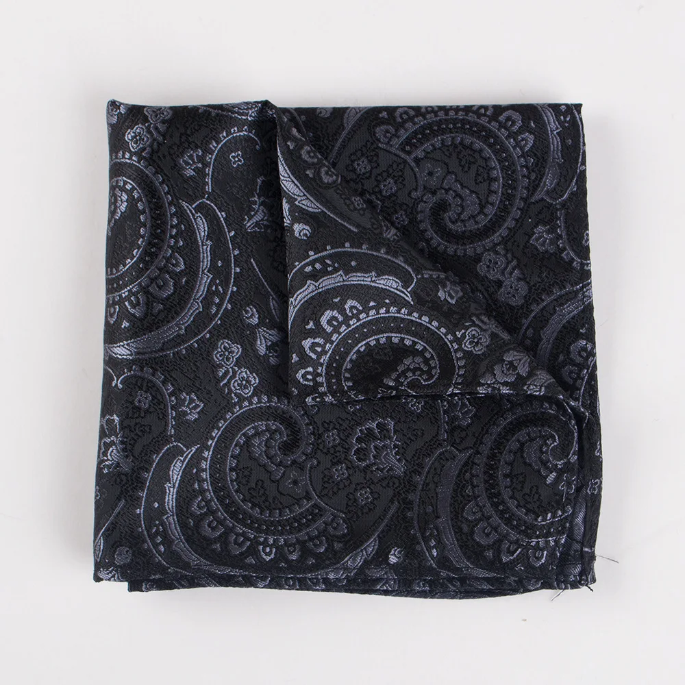 

2020 Paisley Classic Pocket Square for Men Women Floral Chest Towel Hanky Gentlemen Hankies Suits Handkerchief Custom LOGO
