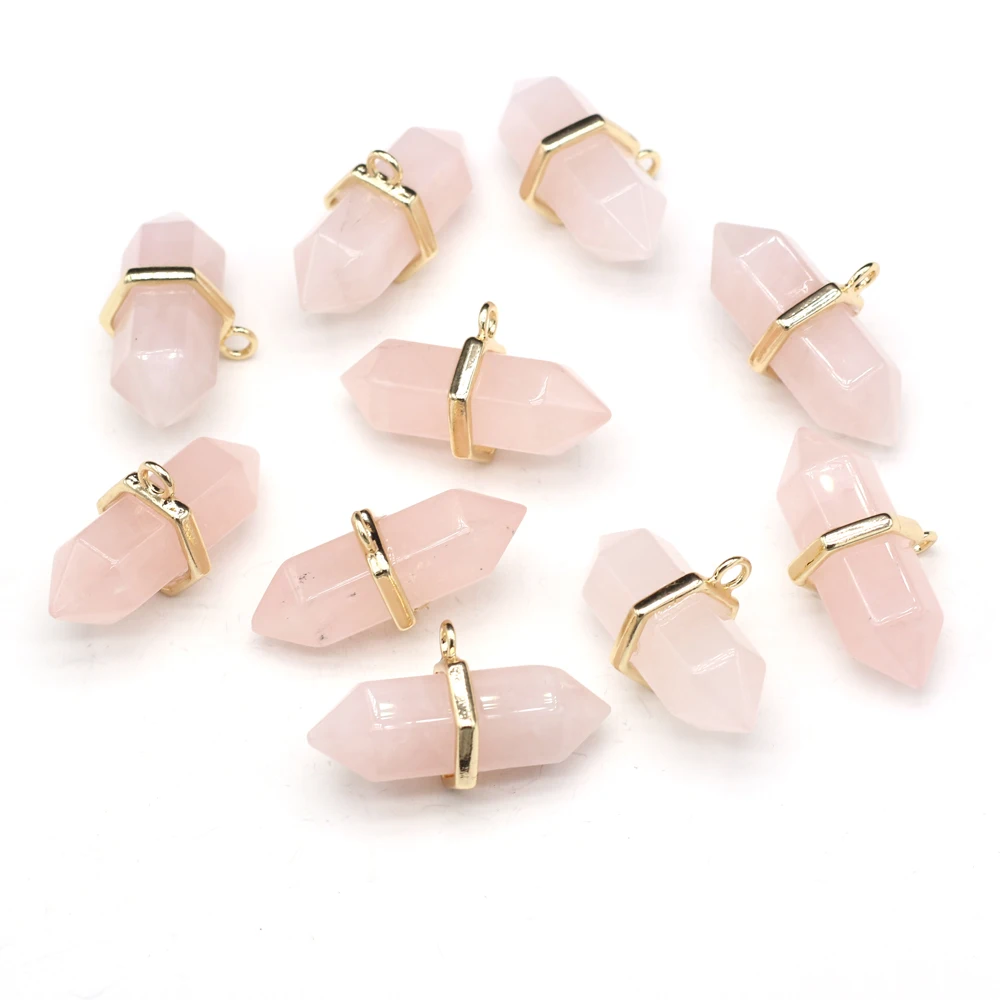 Подвеска из натурального камня, полудрагоценные камни, флэш-камень, две острые Подвески для изготовления ювелирных изделий «сделай сам», аксессуары для ожерелья, браслета