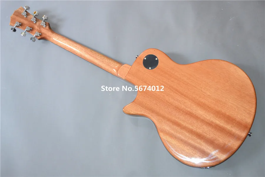 Оригинальная деревянная электрическая гитара цвета Красного дерева, отпечаток пальца из розового дерева