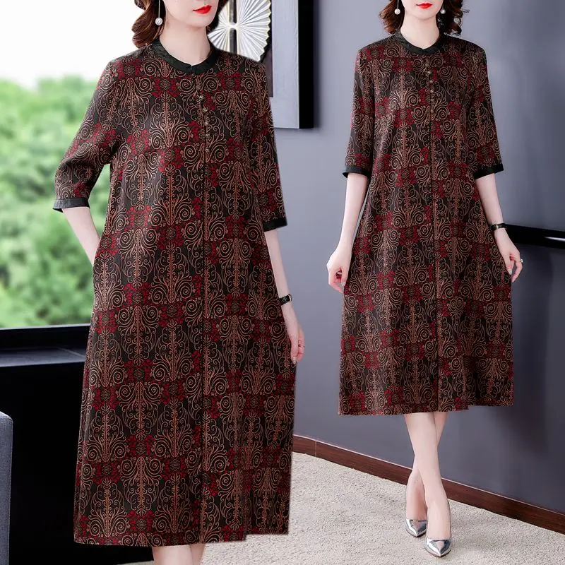 

COIGARSAM Women Dress Summer 2021 New Office Lady Half Sleeve O-Neck Design And Color Dresses Traf Vestidos Robe