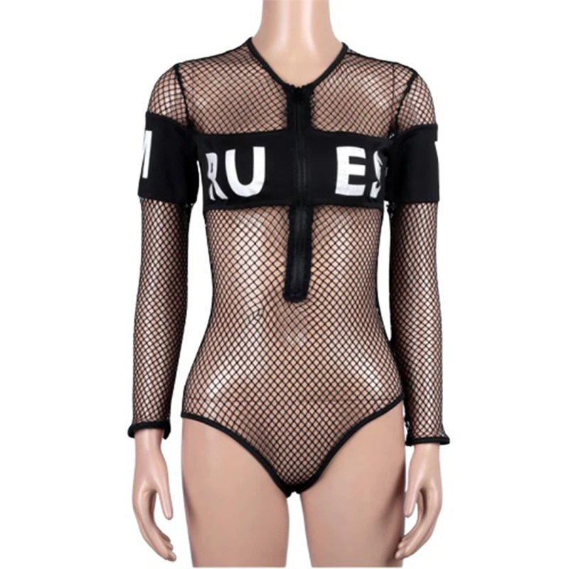 

Bar Ds Singer Performance Costume Sexy Dj Nightclub Pole Dance Show Clothes Mesh Perspective Bodysuit Stage Rave Wear DN4763