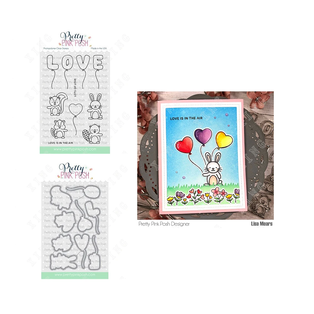 

Love Balloons New Arrival Metal Cutting Dies Stamps Scrapbook Diary Decoration Embossingtemplate Diy Greeting Card Handmade