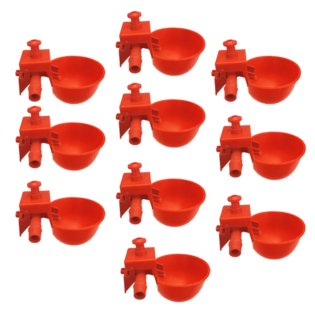 

10Pcs Water Drinking Plastic Chicken Hen Automatic Drinker For Accessories