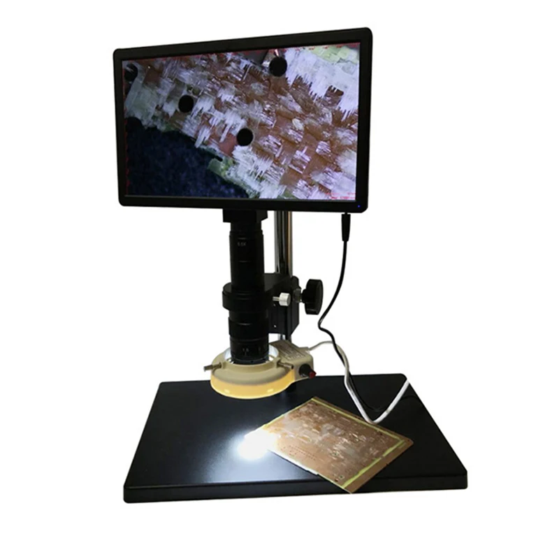 HDMI USB промышленный электронный цифровой 100x видео микроскоп камера набор для