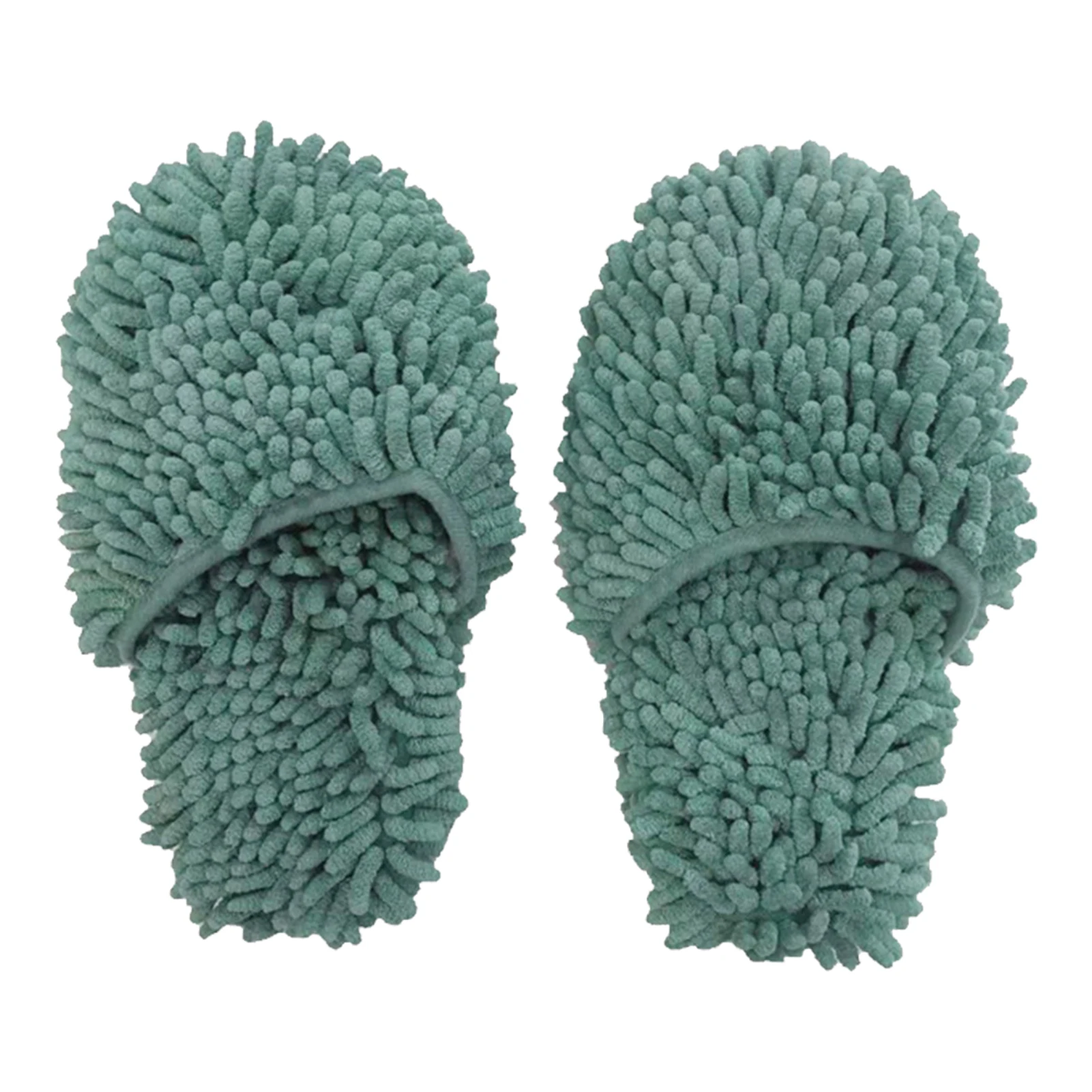 

1pair Shoes Dust Mop Floor Wiper Lazy Washable Anti Slip Home Cleaning Slipper Tools Breathable Chenille Practical Multifunction