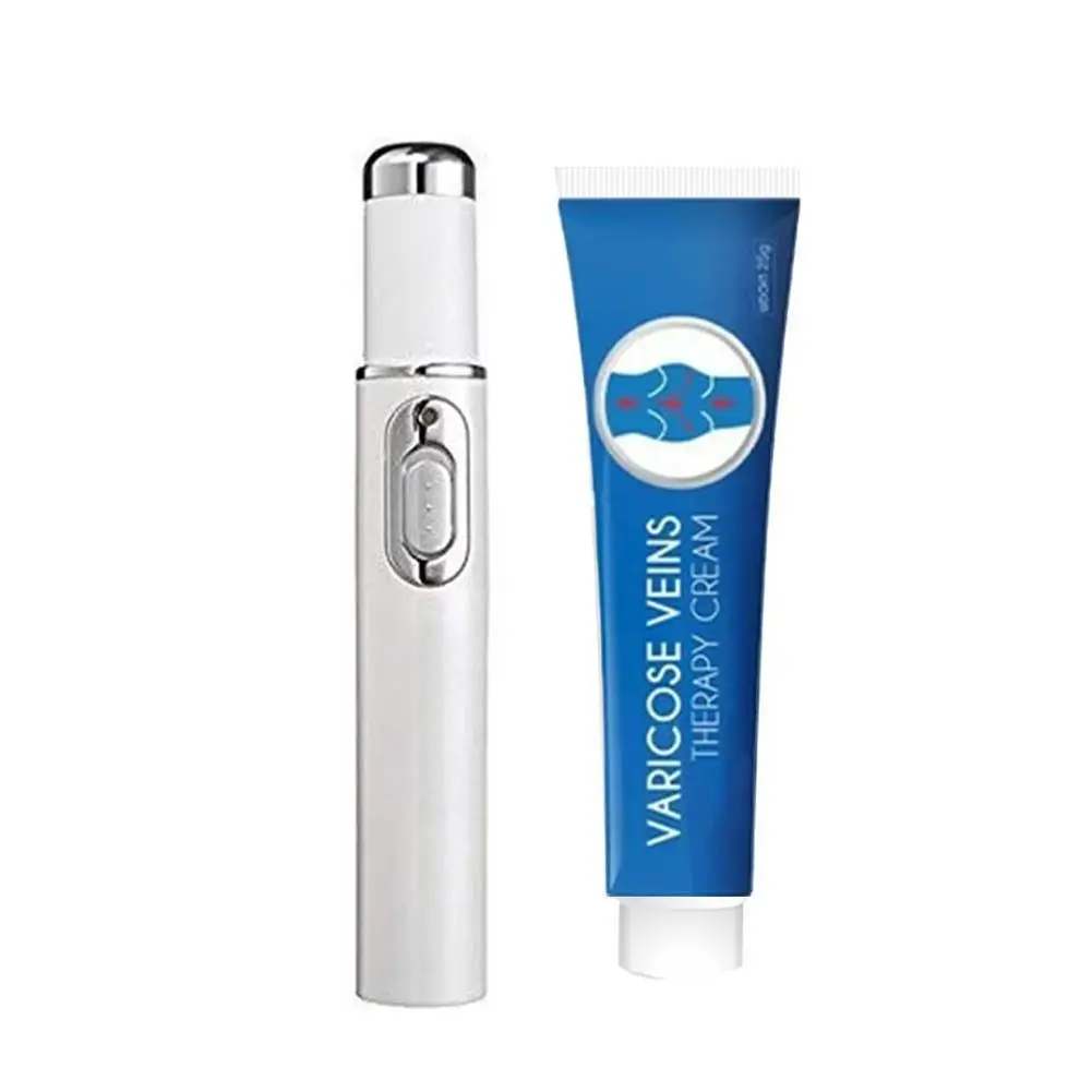 

Heath Blue Light Therapy Varicose Veins Treatment Pen Scar Treatment Soft Massage and Acne Cream Pen Removal W5C4
