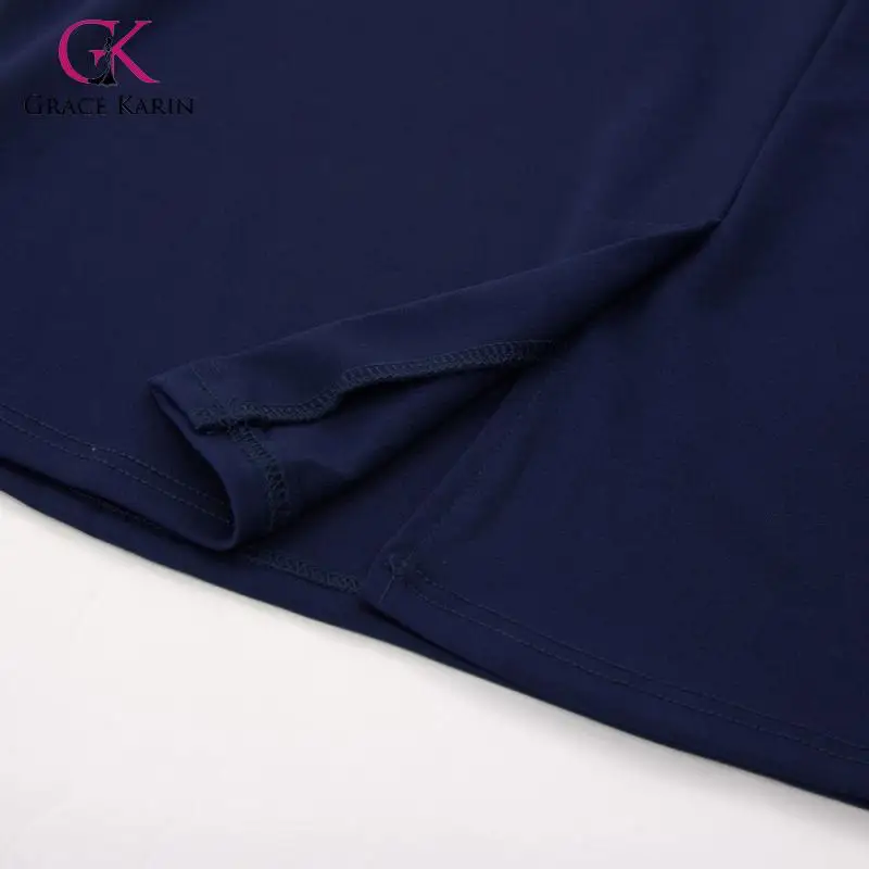 Женское офисное платье карандаш Grace Karin однотонное облегающее средней длины с
