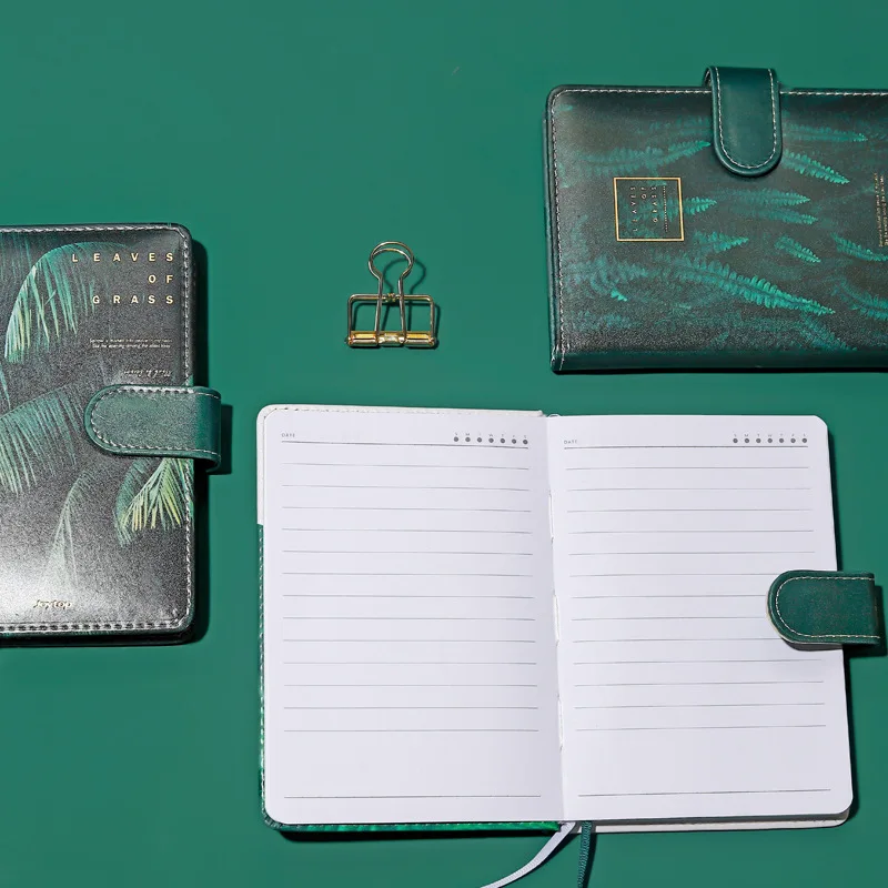 Cute Stationery Green Notebook Planner Kawaii A5 Weekly Monthly Daily Planner Notebooks or Journals School Supplies