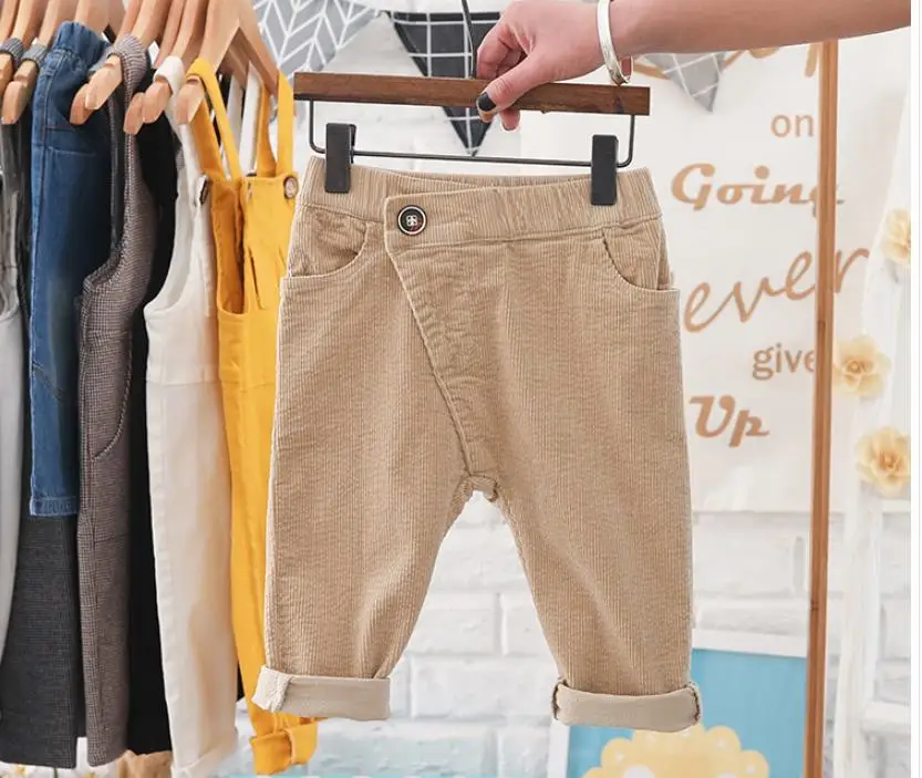 

Штаны-шаровары для мальчиков и девочек, вельветовые, свободные, на весну/осень