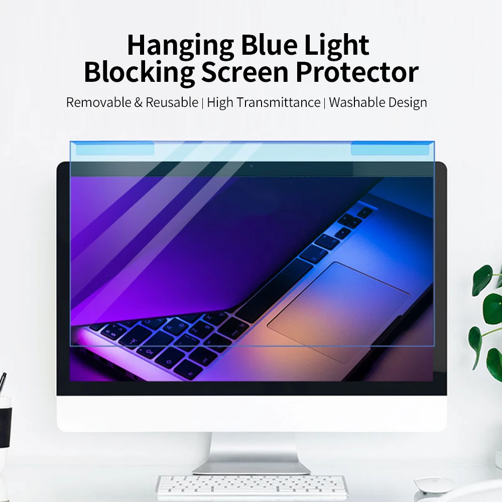 hanging blue light blocking screen protector high transmittance anti uv eye protection film for 26 27 desktop monitor free global shipping