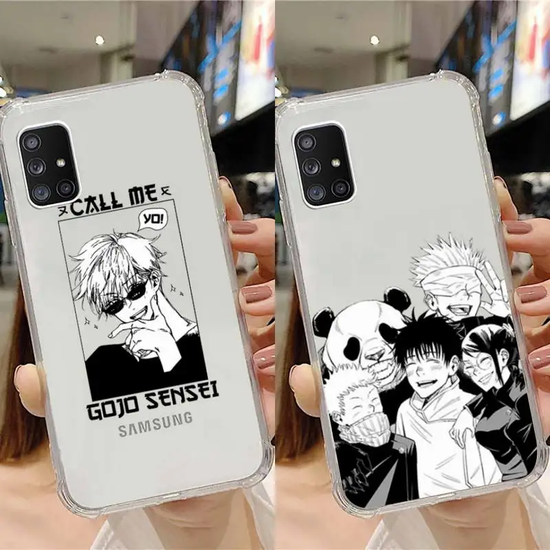 

Jujutsu Kaisen Japan anime Phone Case Transparent For Samsung Galaxy A S Note 9 10 51 50 71 70 80 20 21 30s ultra plus
