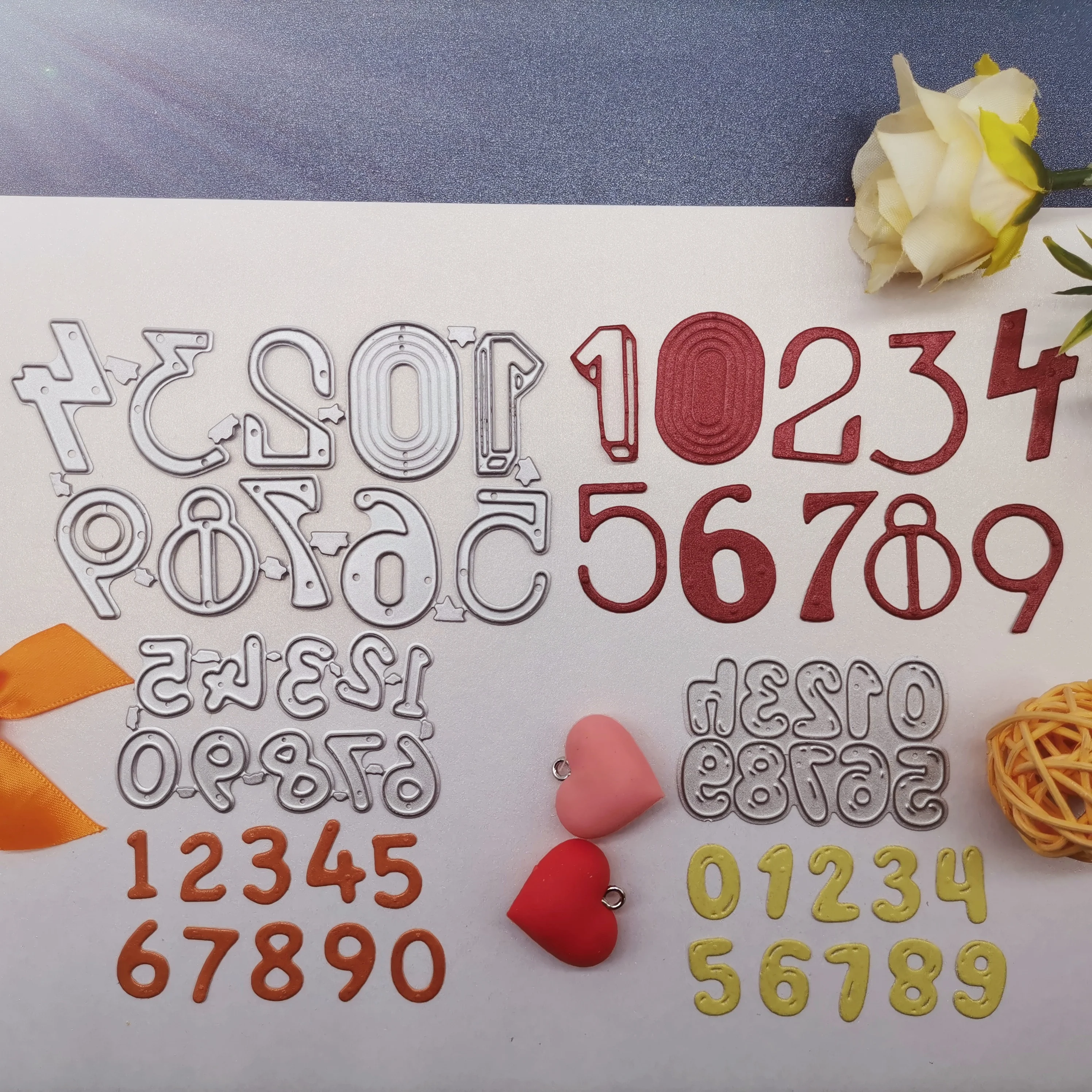 Металлические Вырубные штампы номер 0 9 карточка Сделай Сам Скрапбукинг тиснение