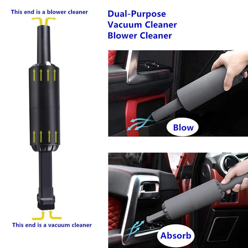 Car Vacuum Cordless Handheld Mini Vacuums Cleaner 80W USB Rechargeable VAC Lightweight 4000Pa for Computer Keyboard Off | Бытовая
