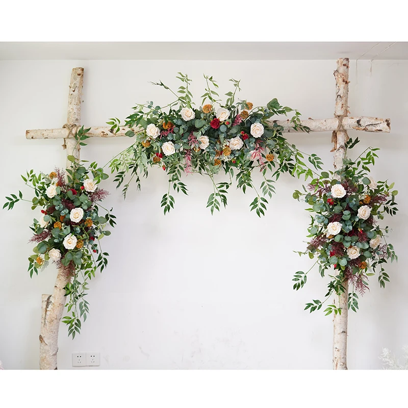 Искусственный цветочный декоративный фон для фотосъемки свадьбы дома вечерние
